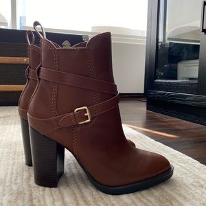 NEW COACH JACKSON LEATHER ANKLE BOOTS